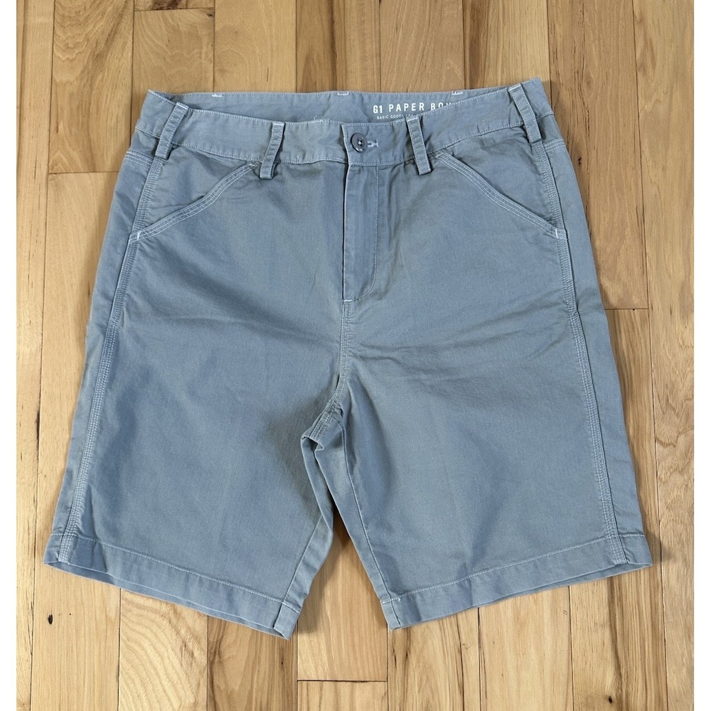 G1 Goods Women's Size 6 Light Sage Green Paper Twill Cotton Bermuda Shorts NWT